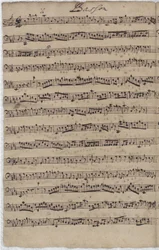 Fagottstämman till kantaten BWV 140